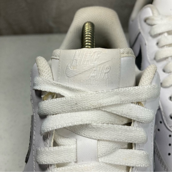 Nike White Air Force 1 Paint Dripping Navy Blue Custom Men's Sz 11 315115-112 - Picture 3 of 11